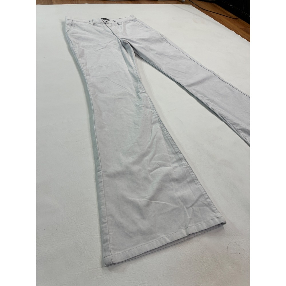 KUT From The Kloth High Rise Ana Flare Pants Light Grey Size 6 NWT - Picture 2 of 9